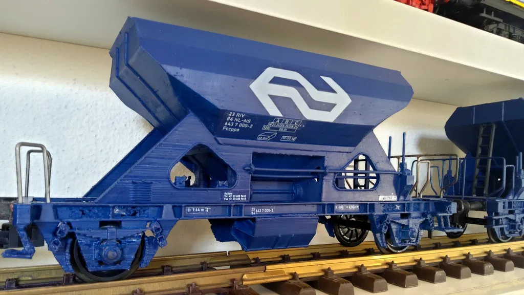 Mô hình toa tàu Nederlandse Spoorwegen / RailPro FCCPPS Ballastwagen - Tỷ lệ 1:32 - Image 1