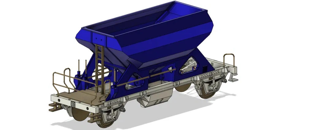 Mô hình toa tàu Nederlandse Spoorwegen / RailPro FCCPPS Ballastwagen - Tỷ lệ 1:32 - Image 2