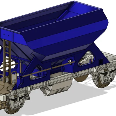 Mô hình toa tàu Nederlandse Spoorwegen / RailPro FCCPPS Ballastwagen - Tỷ lệ 1:32