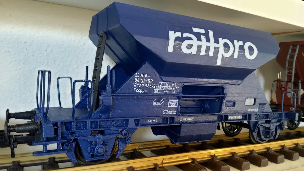 Mô hình toa tàu Nederlandse Spoorwegen / RailPro FCCPPS Ballastwagen - Tỷ lệ 1:32 - Image 3