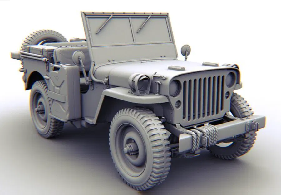 Mô hình xe Jeep 1965 cổ điển - File in 3D cực chi tiết - Image 1