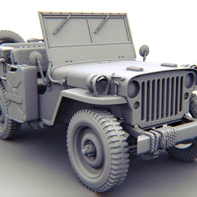 Mô hình xe Jeep 1965 cổ điển - File in 3D cực chi tiết