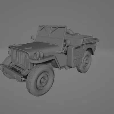 Mô hình xe Jeep 1965 cổ điển - File in 3D cực chi tiết