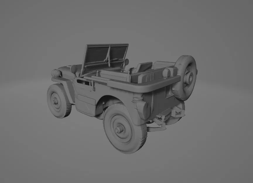 Mô hình xe Jeep 1965 cổ điển - File in 3D cực chi tiết - Image 3