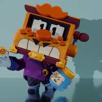 Mô hình 3D nhân vật Griff - Brawl Stars cực chất cho game thủ