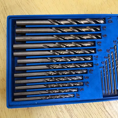 Khay 3D Gridfinity Đựng Bộ 19 Mũi Khoan Hệ Mét 1mm-10mm