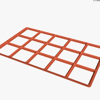 Khay Gridfinity thu nhỏ cho ngăn trên cùng hộp dụng cụ Harbor Freight US General