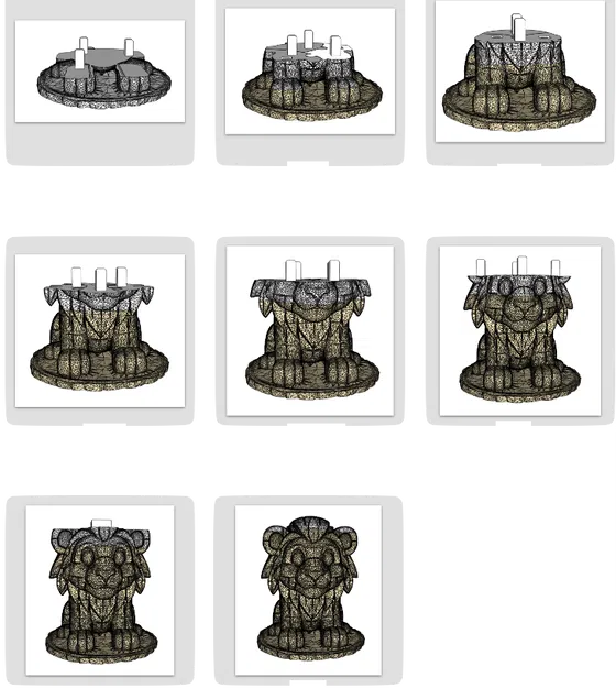 Mô hình lắp ráp Sư Tử 3D - Bộ puzzle 18 mảnh đầy sáng tạo - Image 4