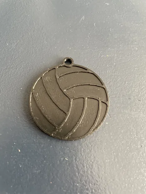 Móc khóa hình quả bóng chuyền in 3D cá nhân hóa độc đáo - Image 1