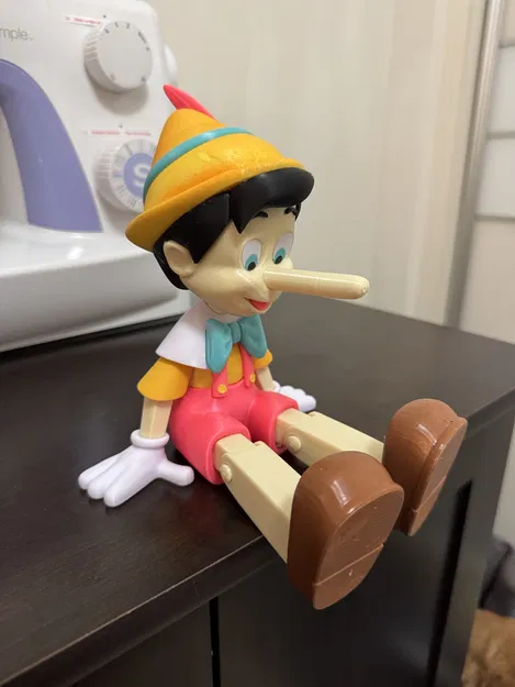 Mô hình in 3D Pinocchio tinh xảo - Nhân vật hoạt hình kinh điển - Image 1