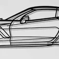 Mô hình trang trí tường Chevrolet Corvette C7 Z06 (Wall Art) - Thumbnail 1