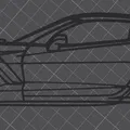 Mô hình trang trí tường Chevrolet Corvette C7 Z06 (Wall Art) - Thumbnail 2