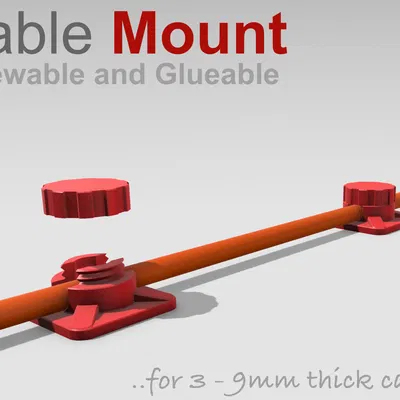 Kẹp cố định dây cáp đa năng 3D (3mm - 9mm)