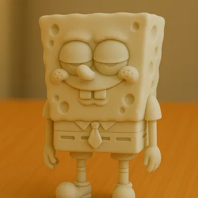 Mô hình 3D nhân vật SpongeBob SquarePants đáng yêu để bàn