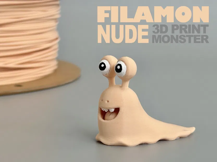 Mô hình FILAMON Nude - Quái vật 3D sáng tạo để bạn tùy biến - Image 1