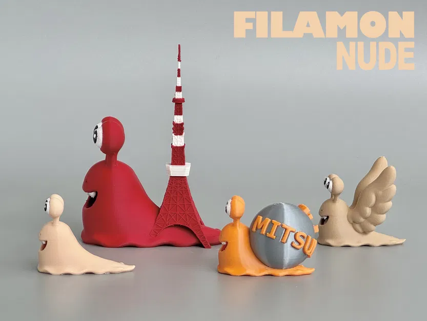 Mô hình FILAMON Nude - Quái vật 3D sáng tạo để bạn tùy biến - Image 4