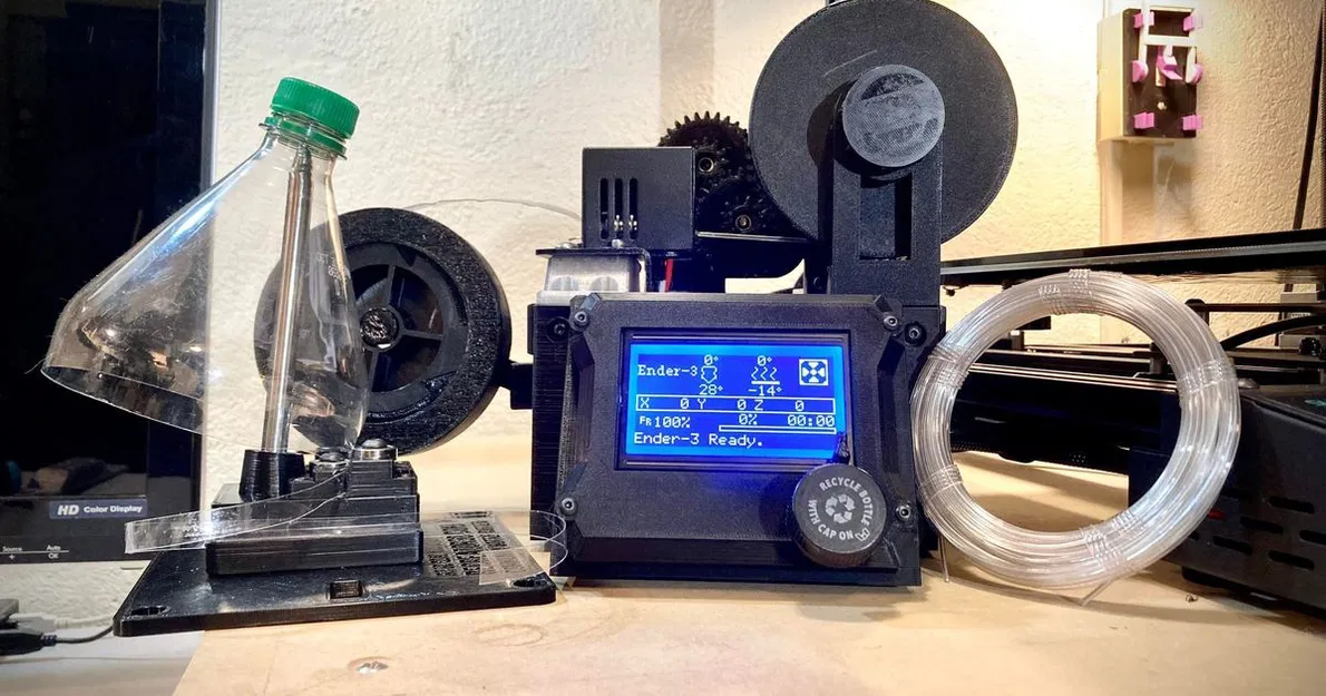 The Recreator 3D: MK6 KB-3D Kit - Biến chai nhựa PET1 thành sợi in 3D - Image 3