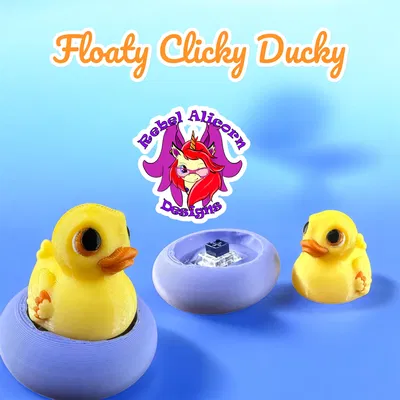 Floaty Clicker Ducky - Chú Vịt Clicky Đáng Yêu