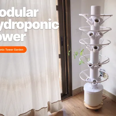 Tháp Trồng Cây Thủy Canh Modular (Modular Hydroponic Tower Garden)