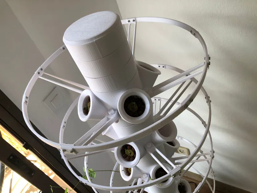 Tháp Trồng Cây Thủy Canh Modular (Modular Hydroponic Tower Garden) - Image 6