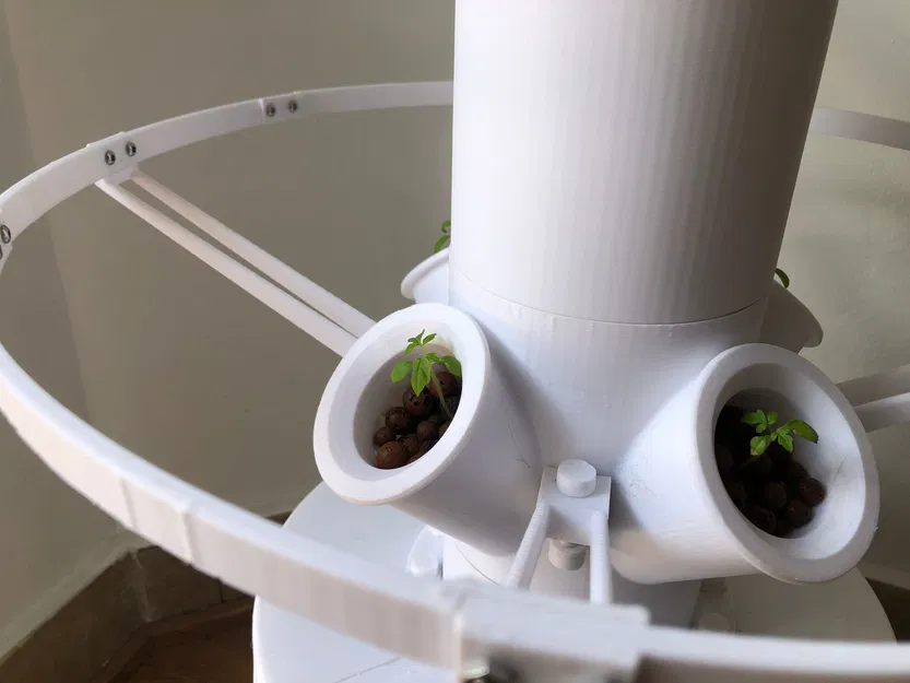 Tháp Trồng Cây Thủy Canh Modular (Modular Hydroponic Tower Garden) - Image 7