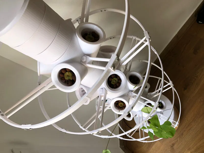 Tháp Trồng Cây Thủy Canh Modular (Modular Hydroponic Tower Garden) - Image 9