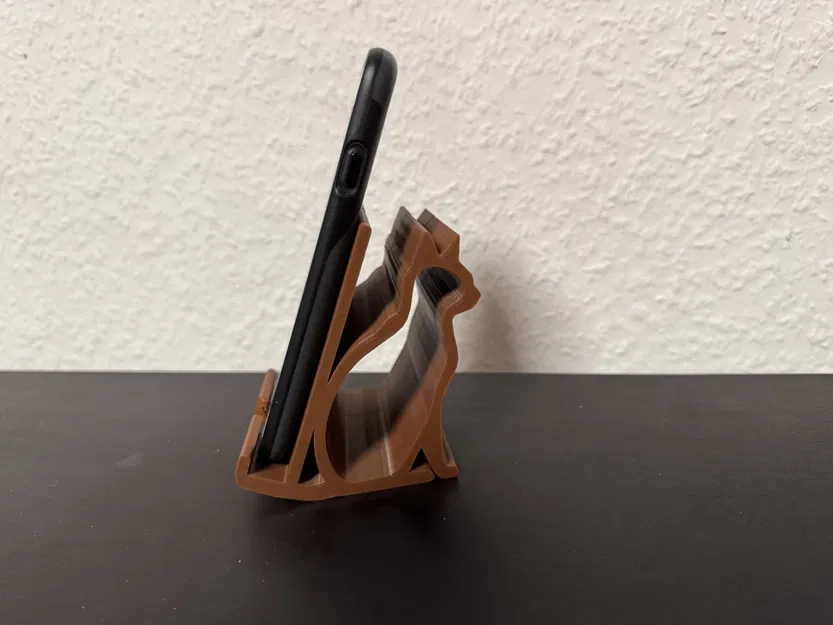 Giá đỡ điện thoại hình mèo dễ thương in 3D (Handyständer Katze) - Image 2