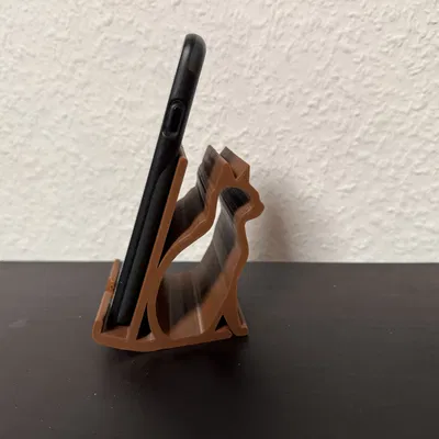 Giá đỡ điện thoại hình mèo dễ thương in 3D (Handyständer Katze)