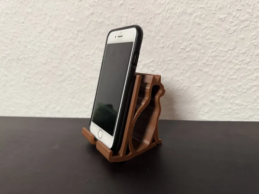 Giá đỡ điện thoại hình mèo dễ thương in 3D (Handyständer Katze) - Image 3