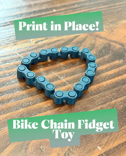 Đồ chơi xích xe đạp Fidget (In nguyên khối - Print in Place!) - Image 1