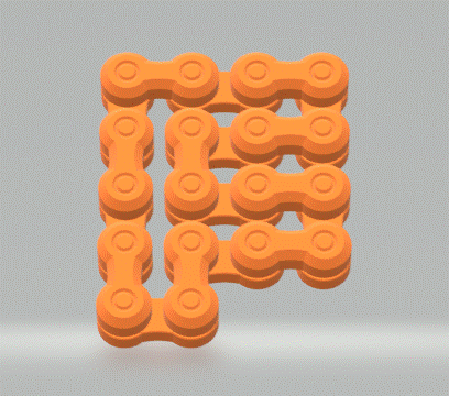 Đồ chơi xích xe đạp Fidget (In nguyên khối - Print in Place!) - Image 2