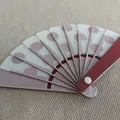 Quạt Cầm Tay - Họa Tiết Chấm Bi - Thumbnail 6