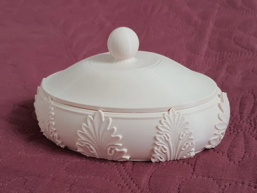 Khay đựng xà phòng và hộp đựng trang sức (phong cách Acanth) - Image 2