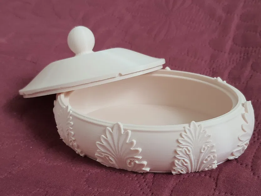 Khay đựng xà phòng và hộp đựng trang sức (phong cách Acanth) - Image 5