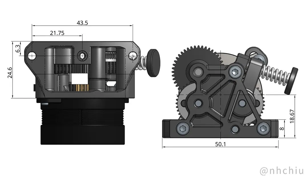 ProtoXtruder - Bộ Extruder sử dụng bánh răng HGX chuẩn Sherpa Mini - Image 4