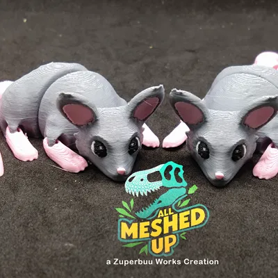 Mô hình đồ chơi chuột cử động linh hoạt (Articulated Rodent Toy)