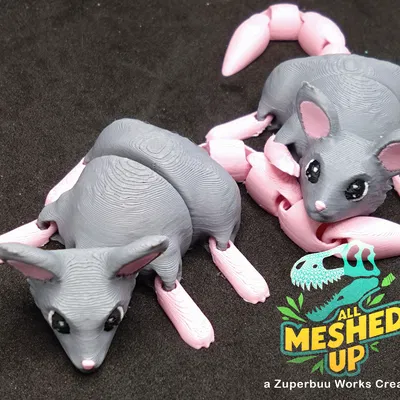 Mô hình đồ chơi chuột cử động linh hoạt (Articulated Rodent Toy)