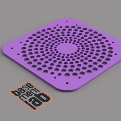 Nắp bảo vệ quạt 120mm cho vỏ máy tính/Rack/máy in 3D (ren M4 x12)