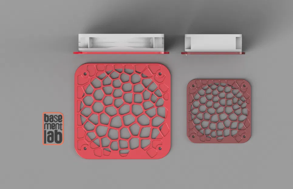 Ốp bảo vệ quạt tản nhiệt Ø 80 / 120 mm họa tiết Voronoi cho PC/Rack/Máy in 3D - Image 3