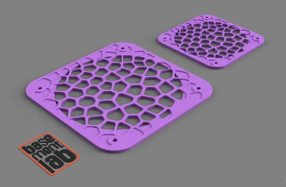 Ốp bảo vệ quạt tản nhiệt Ø 80 / 120 mm họa tiết Voronoi cho PC/Rack/Máy in 3D - Image 4