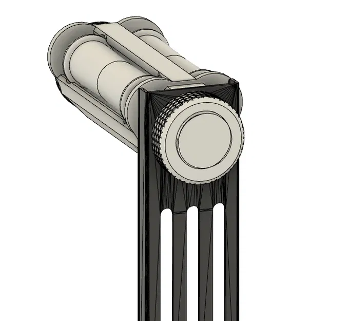 Giá đỡ cuộn nhựa con lăn kép (Không cần support!) - Image 1