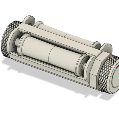 Giá đỡ cuộn nhựa con lăn kép (Không cần support!)