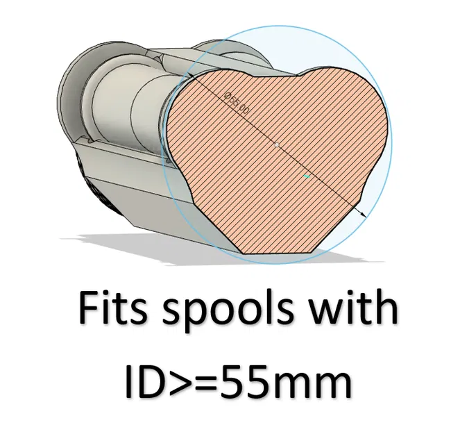 Giá đỡ cuộn nhựa con lăn kép (Không cần support!) - Image 7