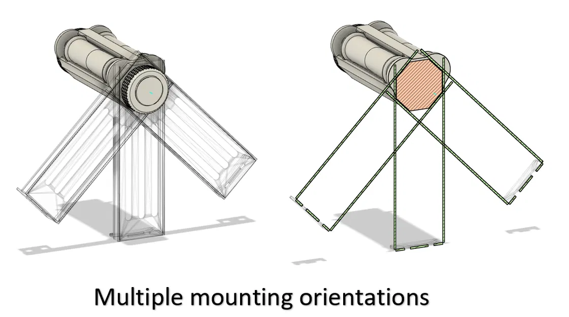 Giá đỡ cuộn nhựa con lăn kép (Không cần support!) - Image 8