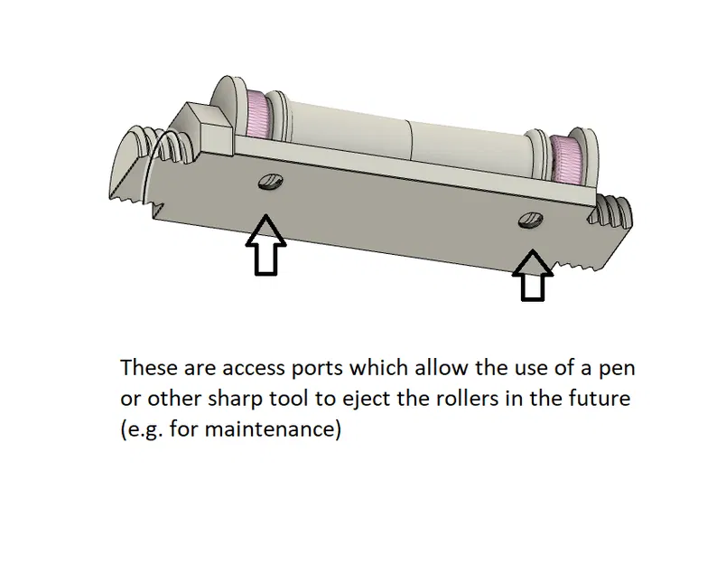 Giá đỡ cuộn nhựa con lăn kép (Không cần support!) - Image 10