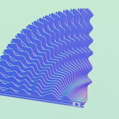 Quạt cầm tay - In liền khối (Hand Fan - Print in place)