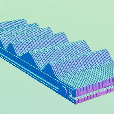 Quạt cầm tay - In liền khối (Hand Fan - Print in place)