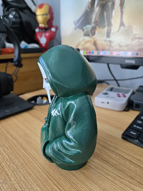 Tượng bán thân MF DOOM đeo hoodie - Mô hình trang trí cực chất - Image 4