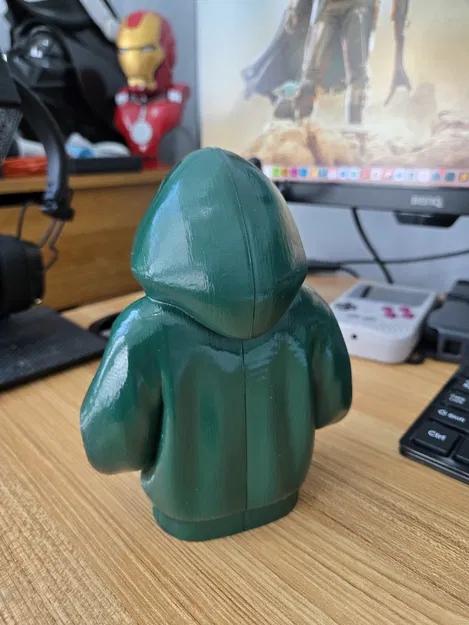 Tượng bán thân MF DOOM đeo hoodie - Mô hình trang trí cực chất - Image 5