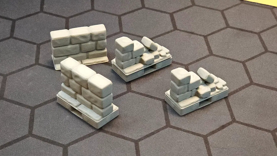 (Đã cũ) Masterful Dungeon Tiles v1 – Tấm tường module – Dùng cho đế 2x1 và 2x2 - Image 2